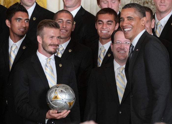 Beckham và Tổng thống Obama